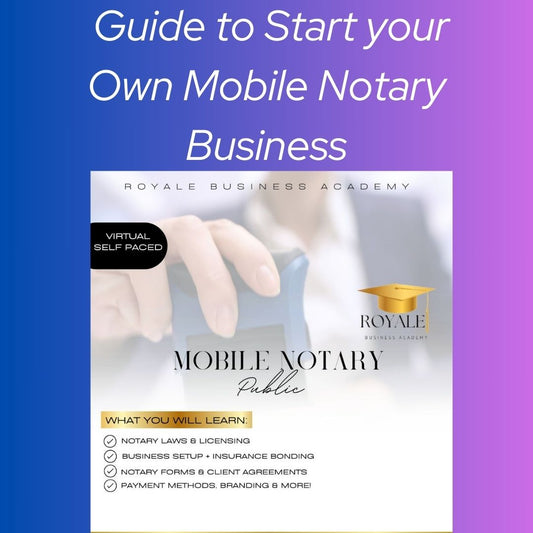 Guide to Start your Own Mobile Notary Public Business